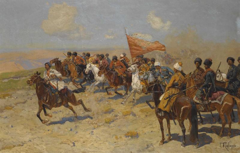 Franz Roubaud The Attack oil painting image